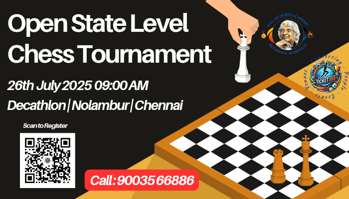Open State Level Chess Tournament - Jul 2025