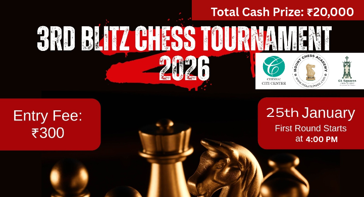 3RD BLITZ CHESS TOURNAMENT 2026