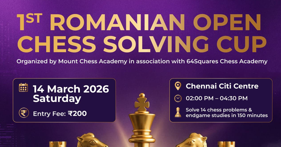 1st ROMANIAN OPEN CHESS SOLVING CUP