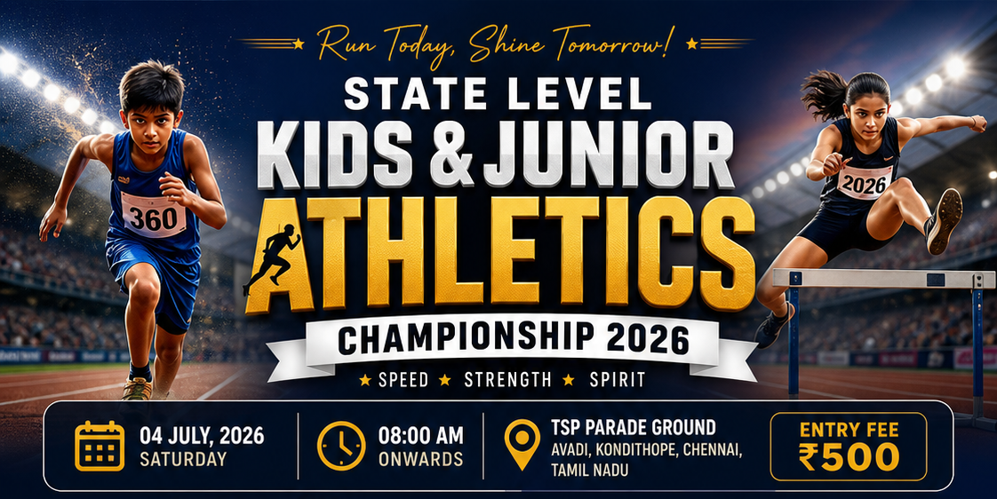 State Level Kids & Junior Athletics Championship July 2026
