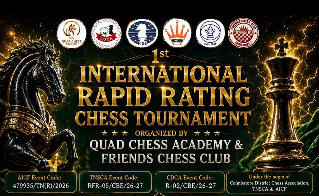 1st INTERNATIONAL RAPID RATING CHESS TOURNAMENT