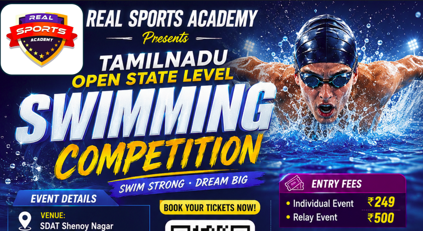 TAMILNADU OPEN STATE LEVEL SWIMMING COMPETITION 2026